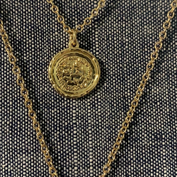 Gold Coin double necklace - Picture 2 of 4